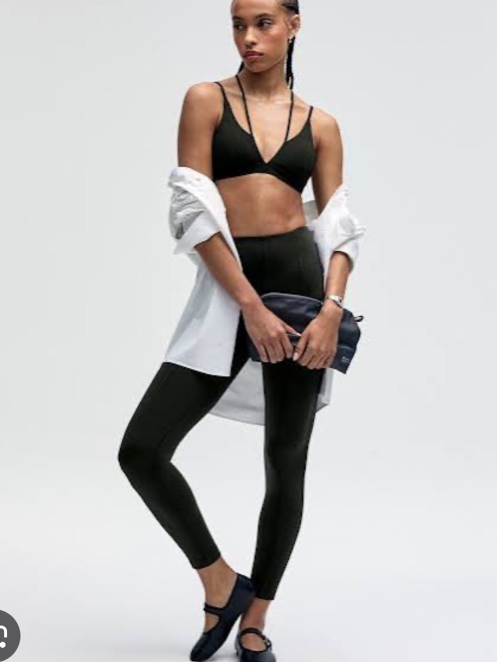 lululemon athletica black smooth cover strappy bra